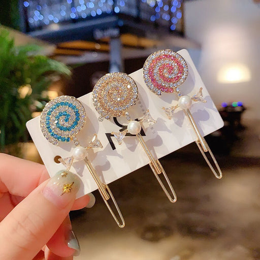 Jewelry WholesaleWholesale Rhinestone Lollipop Hair Clip JDC-HC-Zibin003 Hair Clips 梓赟 %variant_option1% %variant_option2% %variant_option3%  Factory Price JoyasDeChina Joyas De China