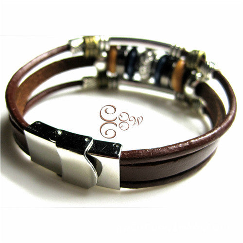 Wholesale DIY Bracelet Vintage Ethnic Style Multilayer Braided Handmade Punk JDC-BT-YonY005