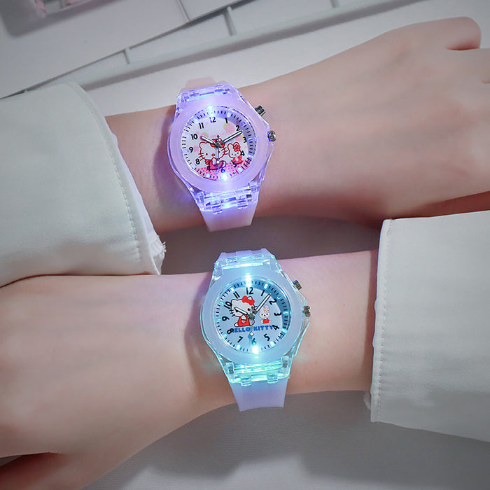 Wholesale Cartoon Silicone Children's Watch Luminous Luminous LED Watch (M) MOQ≥2 JDC-WH-HJHR002