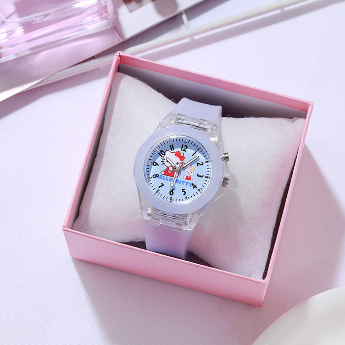 Wholesale Cartoon Silicone Children's Watch Luminous Luminous LED Watch (M) MOQ≥2 JDC-WH-HJHR002