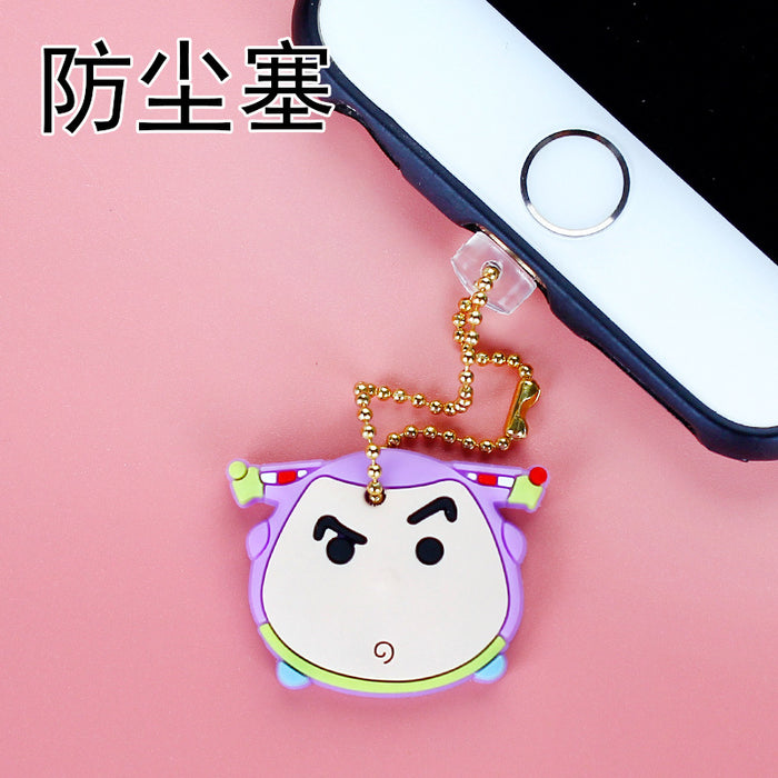 Wholesale Mobile Phone Dust Plug Cute Strap Soft Rubber Phone Tail Plug JDC-PC-ZhongJ026