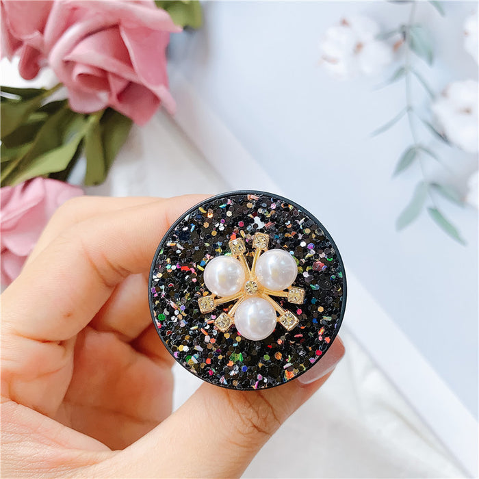 Wholesale Grips Glitter Pearl Phone Holder Mobile Phone Holder JDC-PS-Baiying001