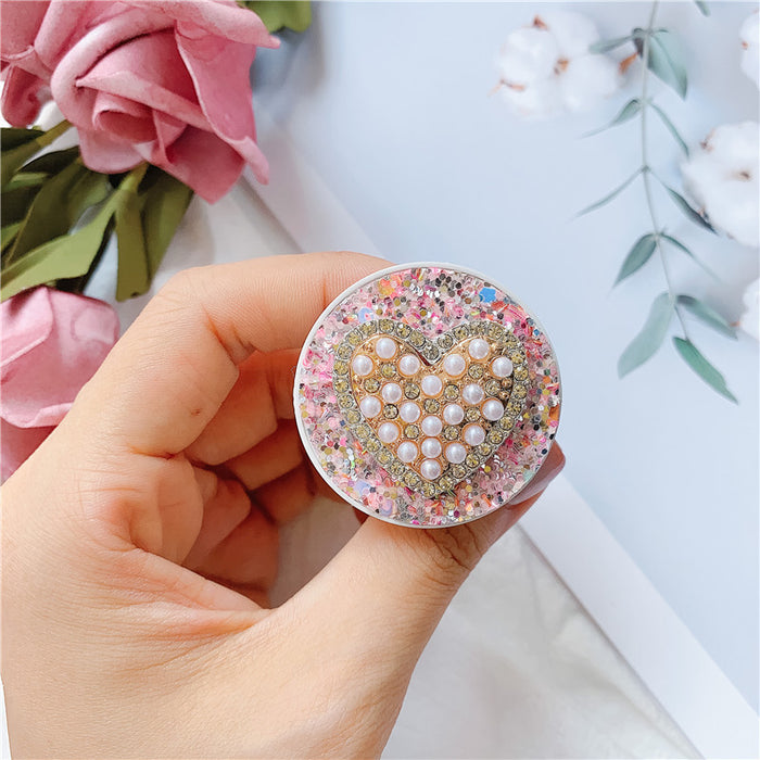 Wholesale Grips Glitter Pearl Phone Holder Mobile Phone Holder JDC-PS-Baiying001