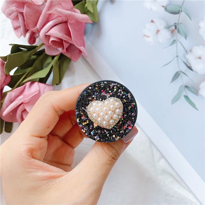 Wholesale Grips Glitter Pearl Phone Holder Mobile Phone Holder JDC-PS-Baiying001