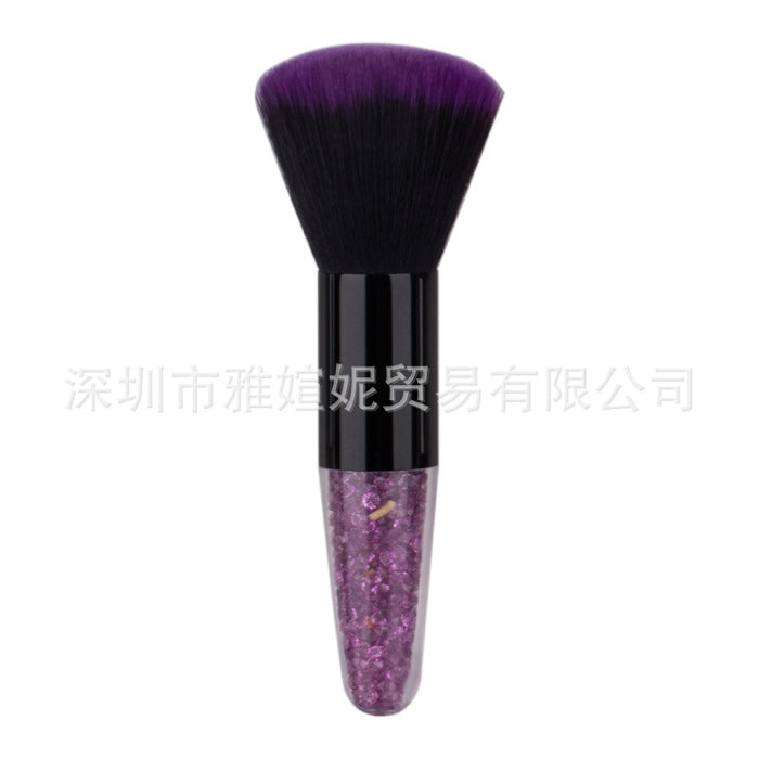 Wholesale makeup brush foundation brush single cone crystal diamond particles man-made fiber plastic MOQ≥3 JDC-MB-YXN002