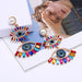 Jewelry WholesaleWholesale Retro Wild Alloy Drop Oil Red Heart Eye Stud Earrings  JDC-ES-Hemin004 Earrings 和鸣 %variant_option1% %variant_option2% %variant_option3%  Factory Price JoyasDeChina Joyas De China