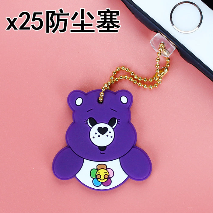 Wholesale Mobile Phone Case Cute Sea Animals Dust Plug Number Silicone JDC-PC-ZhongJ028