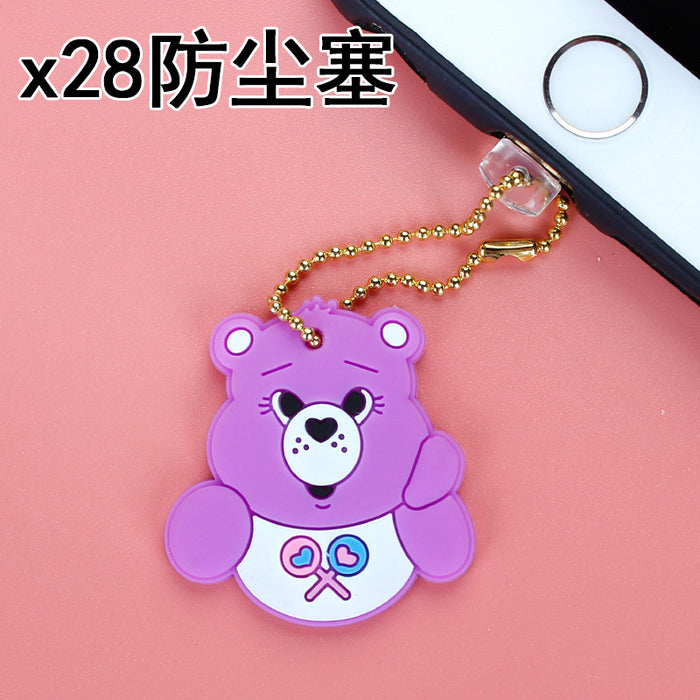 Wholesale Mobile Phone Case Cute Sea Animals Dust Plug Number Silicone JDC-PC-ZhongJ028