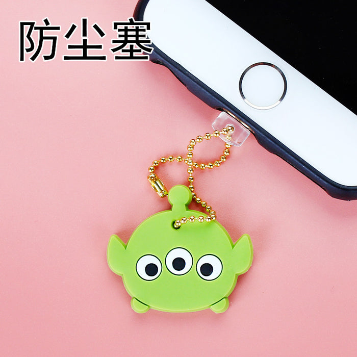 Wholesale Mobile Phone Dust Plug Cute Strap Soft Rubber Phone Tail Plug JDC-PC-ZhongJ026