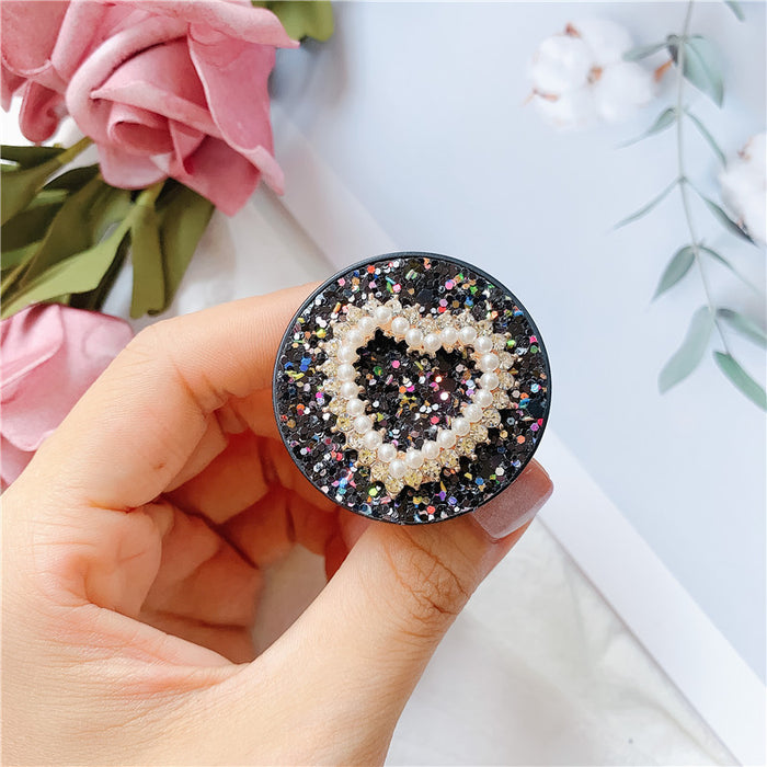 Wholesale Grips Glitter Pearl Phone Holder Mobile Phone Holder JDC-PS-Baiying001