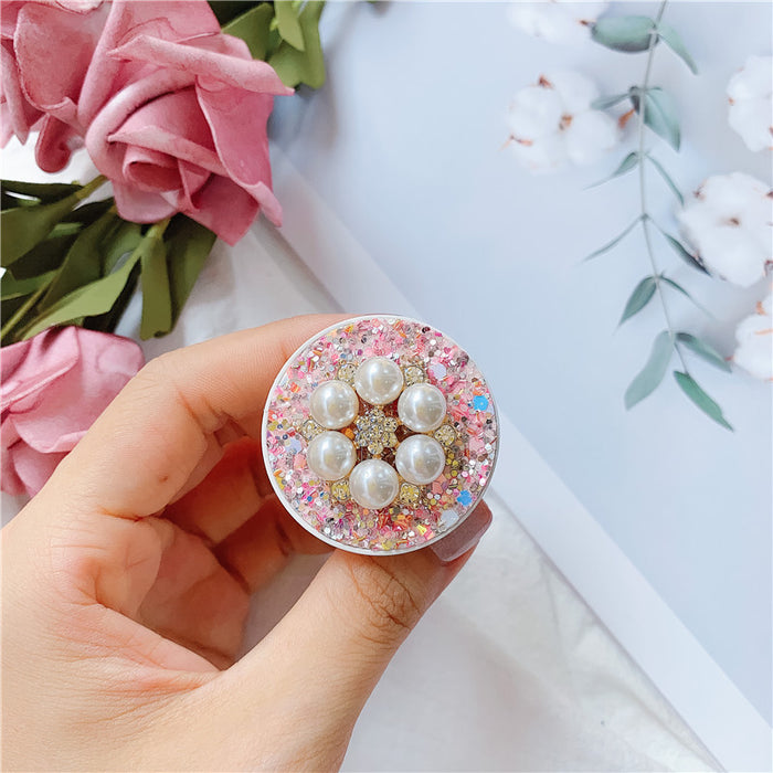 Wholesale Grips Glitter Pearl Phone Holder Mobile Phone Holder JDC-PS-Baiying001