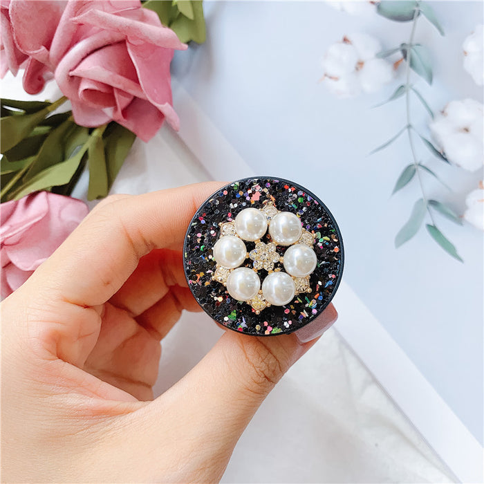 Wholesale Grips Glitter Pearl Phone Holder Mobile Phone Holder JDC-PS-Baiying001