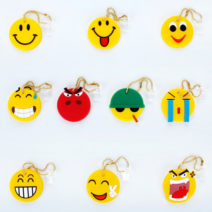 Wholesale Mobile Phone Dust Plug PVC Cute Cartoon Expression Charging Port MOQ≥3 JDC-PC-ZhongJ00015