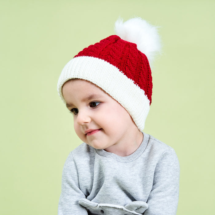 Wholesale Hat Wool Christmas Warm Children's Knitted Hat MOQ≥2 JDC-FH-MY008