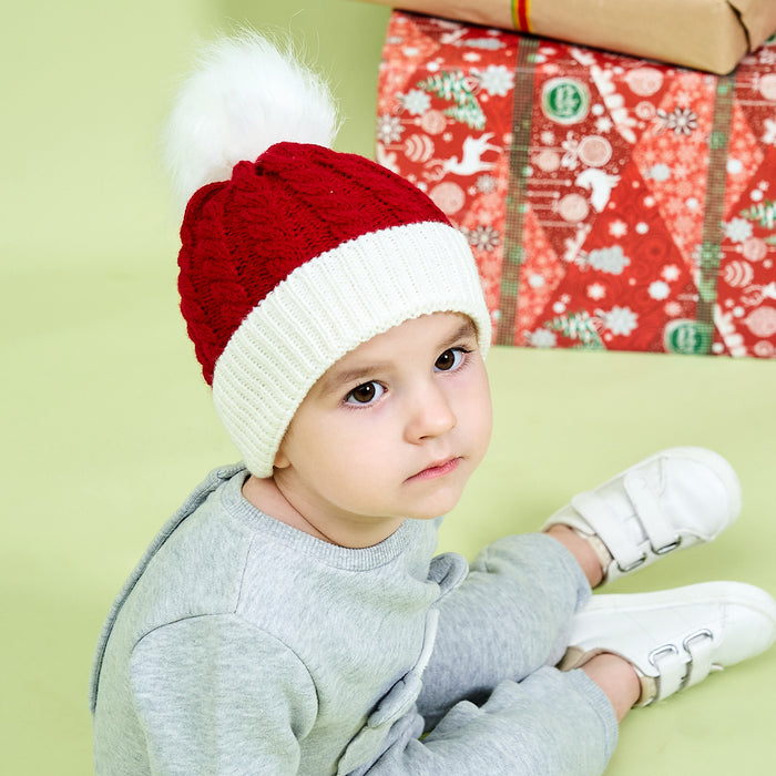 Wholesale Hat Wool Christmas Warm Children's Knitted Hat MOQ≥2 JDC-FH-MY008