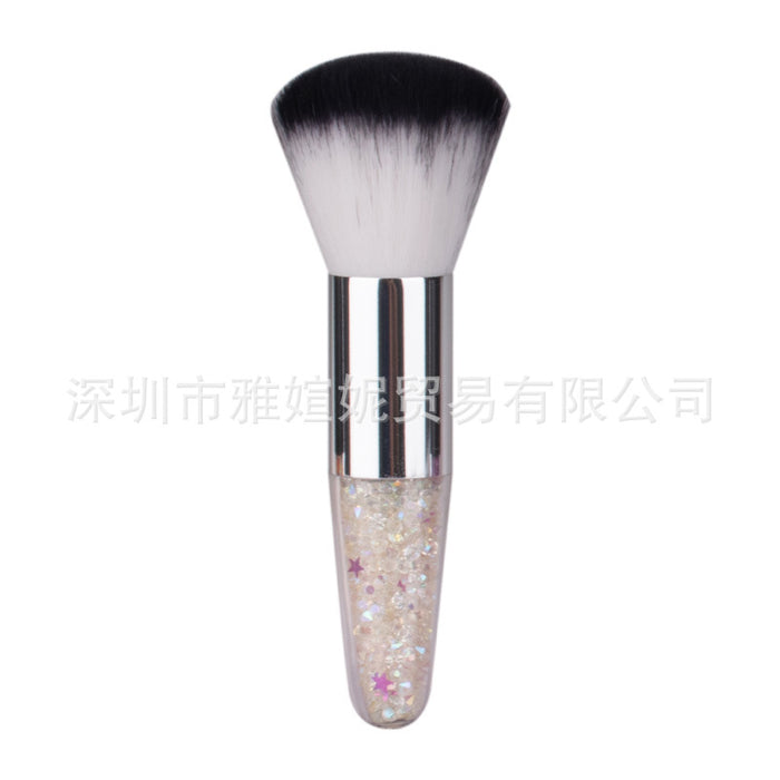 Wholesale makeup brush foundation brush single cone crystal diamond particles man-made fiber plastic MOQ≥3 JDC-MB-YXN002