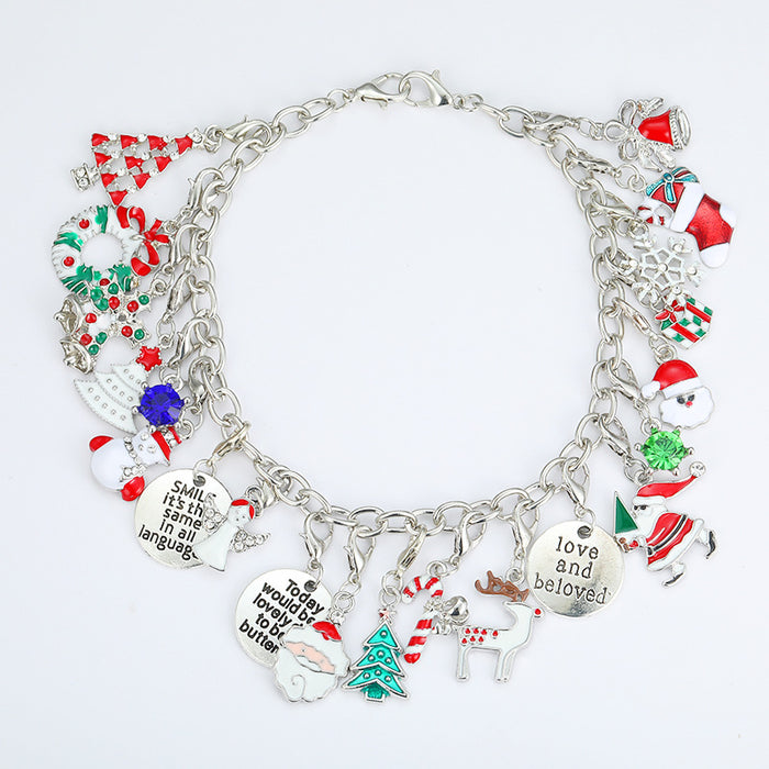 Wholesale Bracelet Copper Resin Crystal DIY Christmas Blind Box Countdown Calendar MOQ≥2 JDC-BT-BinL001