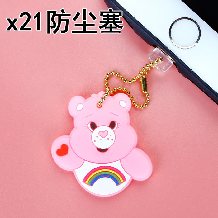 Wholesale Mobile Phone Case Cute Sea Animals Dust Plug Number Silicone JDC-PC-ZhongJ028