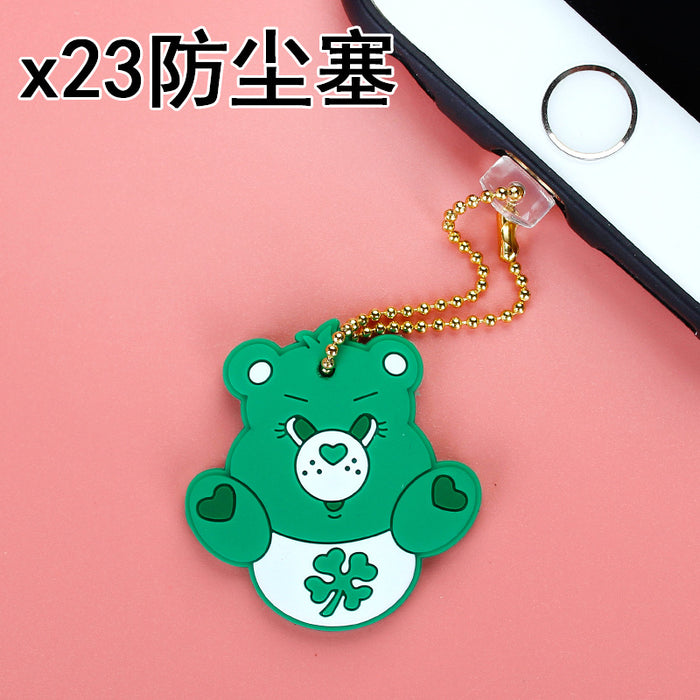 Wholesale Mobile Phone Case Cute Sea Animals Dust Plug Number Silicone JDC-PC-ZhongJ028