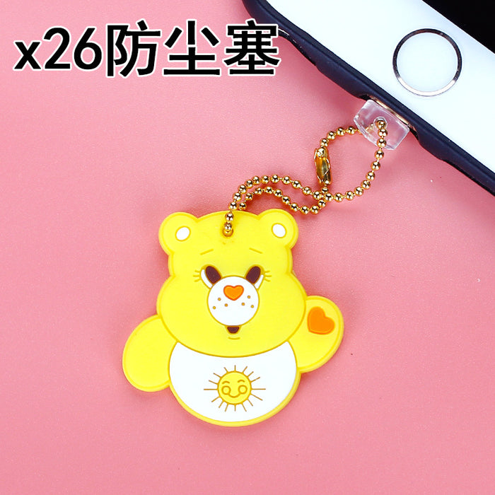 Wholesale Mobile Phone Case Cute Sea Animals Dust Plug Number Silicone JDC-PC-ZhongJ028