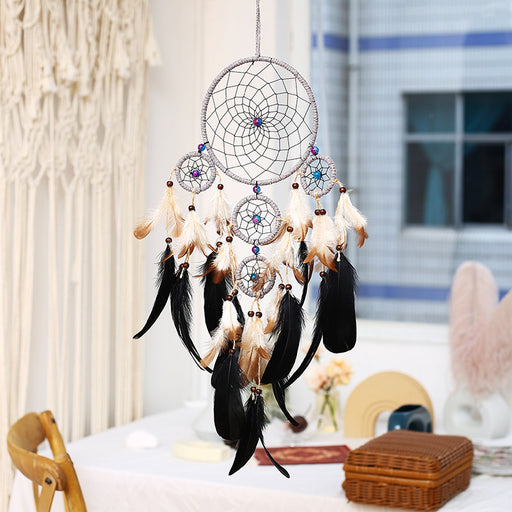 Jewelry WholesaleWholesale Dreamcatcher Pendant Large Wedding Feather Pendant JDC-DC-MYu005 Dreamcatcher 梦羽 %variant_option1% %variant_option2% %variant_option3%  Factory Price JoyasDeChina Joyas De China