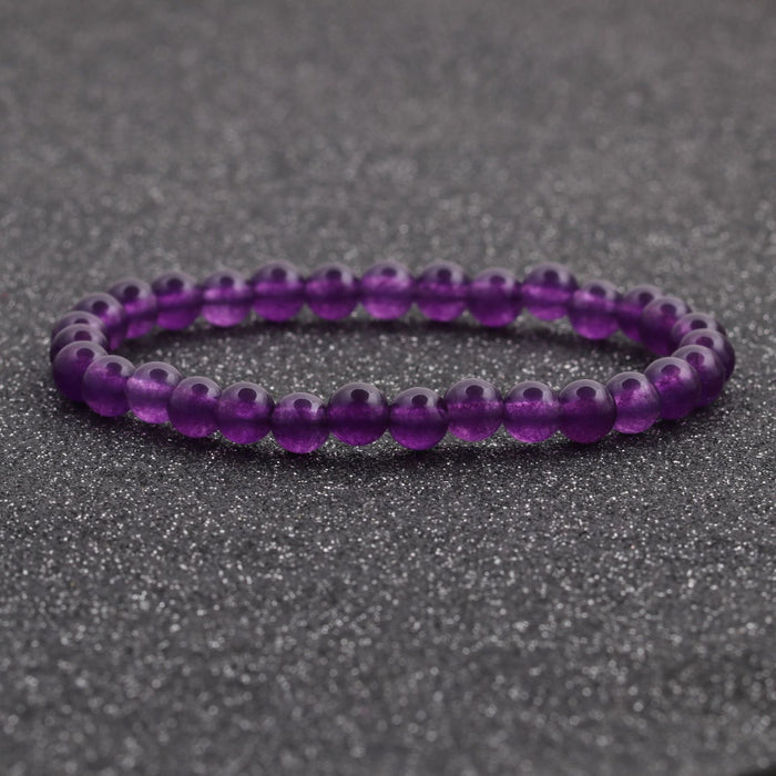 Wholesale New 6mm Agate Stone Bangle Bracelet JDC-BT-ML066