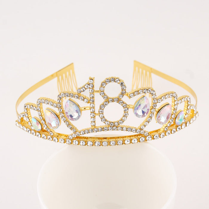 Jewelry WholesaleWholesale Rhinestone Alloy Crown Headband JDC-HD-YCh009 Headband 一诚 %variant_option1% %variant_option2% %variant_option3%  Factory Price JoyasDeChina Joyas De China