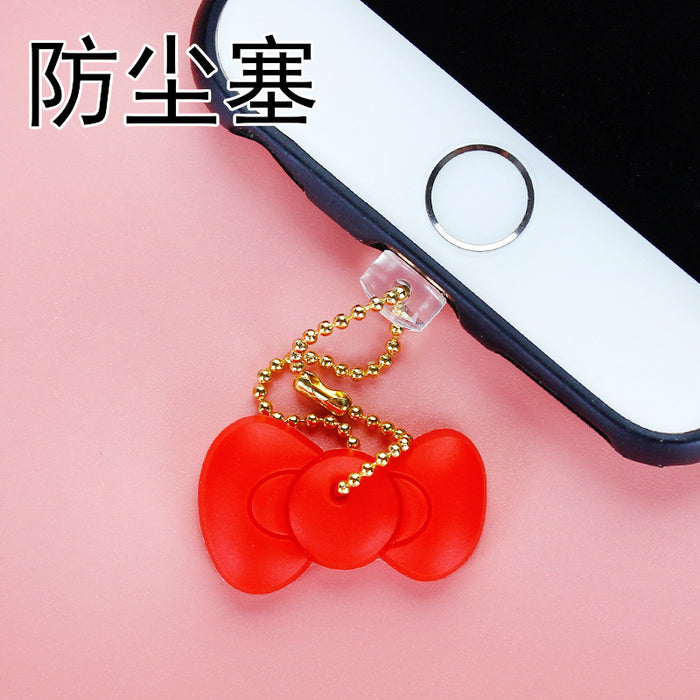 Wholesale Mobile Phone Dust Plug PVC Cute Crown Love Pendant MOQ≥3 JDC-PC-ZhongJ025