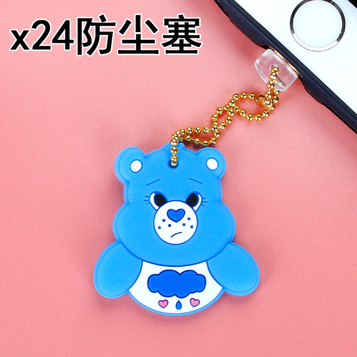 Wholesale Mobile Phone Case Cute Sea Animals Dust Plug Number Silicone JDC-PC-ZhongJ028