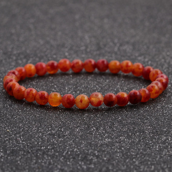 Wholesale New 6mm Agate Stone Bangle Bracelet JDC-BT-ML066