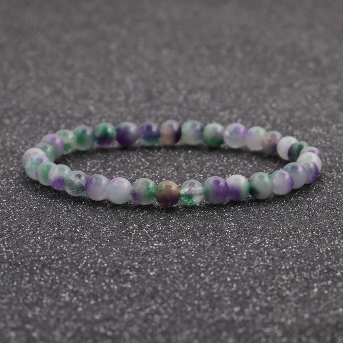 Wholesale New 6mm Agate Stone Bangle Bracelet JDC-BT-ML066