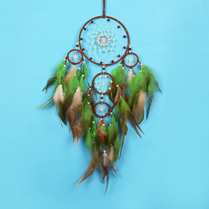 Wholesale dreamer handmade retro dreamcatcher indoor pendant MOQ≥2 JDC-DC-MGu035