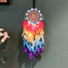 Jewelry WholesaleWholesale Rainbow Feather Wire Woven Dreamcatcher JDC-DC-MGu027 Dreamcatcher 梦罟 %variant_option1% %variant_option2% %variant_option3%  Factory Price JoyasDeChina Joyas De China