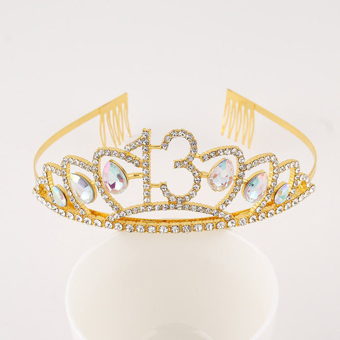 Jewelry WholesaleWholesale Rhinestone Alloy Crown Headband JDC-HD-YCh009 Headband 一诚 %variant_option1% %variant_option2% %variant_option3%  Factory Price JoyasDeChina Joyas De China