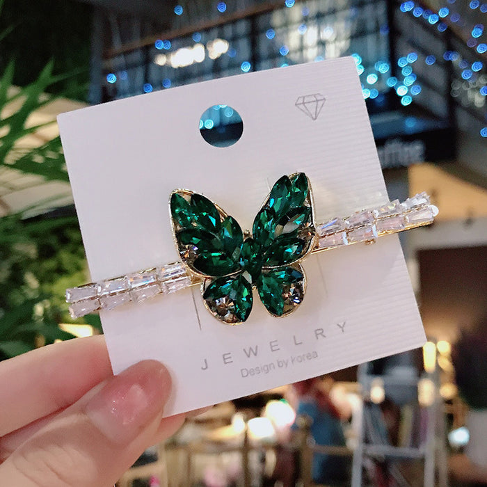 Wholesale Zircon Crystal Butterfly Hair Clip Hairpin JDC-HC-Donghui006