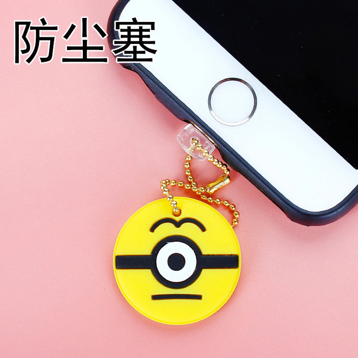 Wholesale Mobile Phone Dust Plug PVC Cute Cartoon Pendant MOQ≥3 M) JDC-PC-ZhongJ022