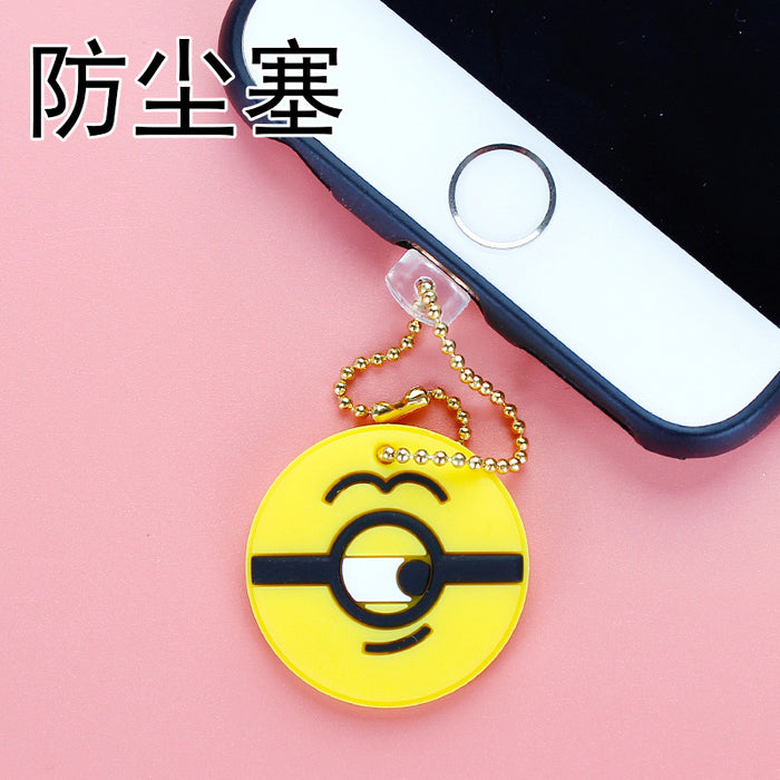 Wholesale Mobile Phone Dust Plug PVC Cute Cartoon Pendant MOQ≥3 M) JDC-PC-ZhongJ022