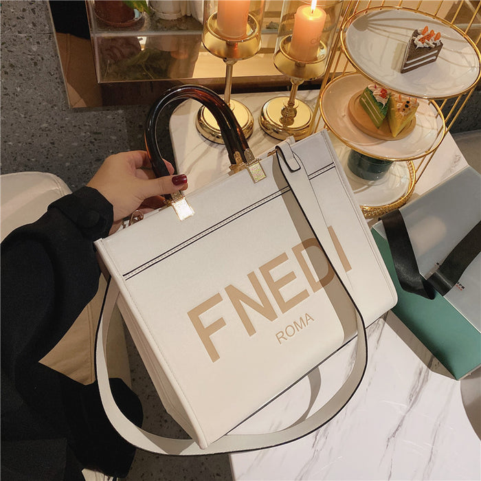 Wholesale Shoulder Bag PU Tote Bag Letter Messenger Chain Handheld (F) JDC-SD-Dienian004