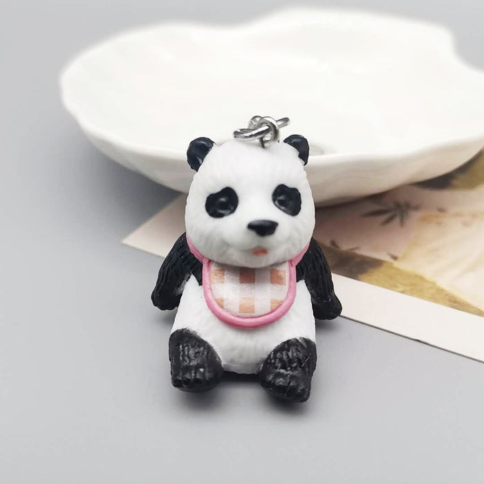 Wholesale Keychains For Backpacks cartoon cute cute panda doll keychain MOQ≥2 JDC-KC-YY035