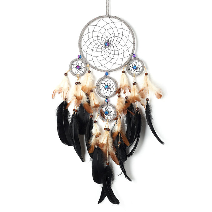 Wholesale Dreamcatcher Pendant Large Wedding Feather Pendant JDC-DC-MYu005