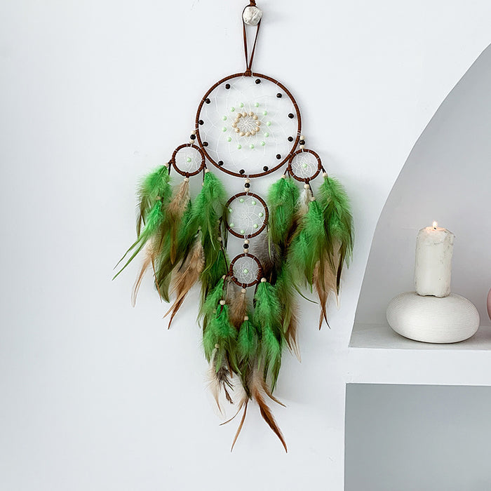 Wholesale dreamer handmade retro dreamcatcher indoor pendant MOQ≥2 JDC-DC-MGu035