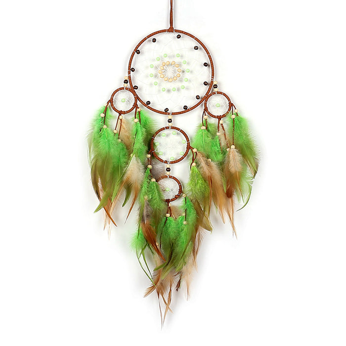 Wholesale dreamer handmade retro dreamcatcher indoor pendant MOQ≥2 JDC-DC-MGu035