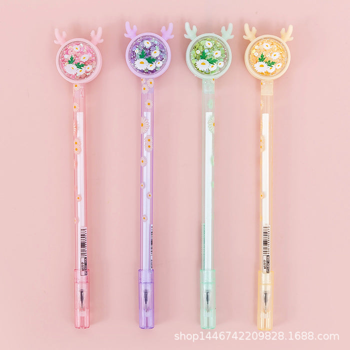 Jewelry WholesaleWholesale Butterfly Sequin Cartoon Plastic Ballpoint Pen JDC-BP-LvJ002 Ballpoint pen 履瑾 %variant_option1% %variant_option2% %variant_option3%  Factory Price JoyasDeChina Joyas De China