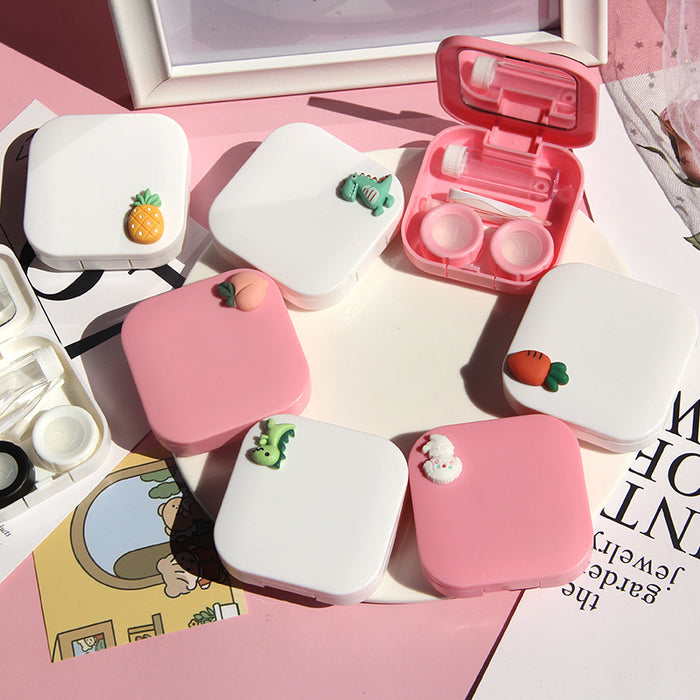 Wholesale Cartoon Contact Lens Case Plastic Portable Nursing Case (M) MOQ≥2 JDC-GA-Qingdu002