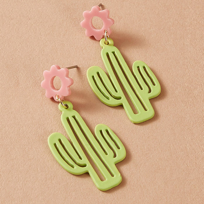 Jewelry WholesaleWholesale Cactus Alloy Earrings JDC-ES-C476 Earrings 陌茗 %variant_option1% %variant_option2% %variant_option3%  Factory Price JoyasDeChina Joyas De China