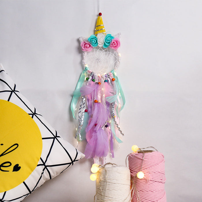 Wholesale Creative Simulation Flower Christmas Dream Catcher MOQ≥2 JDC-DC-BGM001