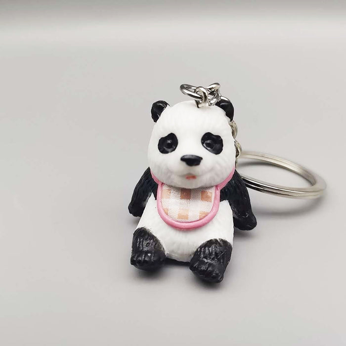 Wholesale Keychains For Backpacks cartoon cute cute panda doll keychain MOQ≥2 JDC-KC-YY035