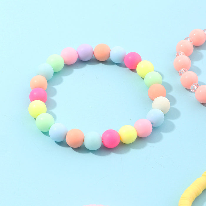 Jewelry WholesaleWholesale Candy Color Beaded Kids Bead Bracelet JDC-BT-YueS004 Bracelet 悦珊 %variant_option1% %variant_option2% %variant_option3%  Factory Price JoyasDeChina Joyas De China