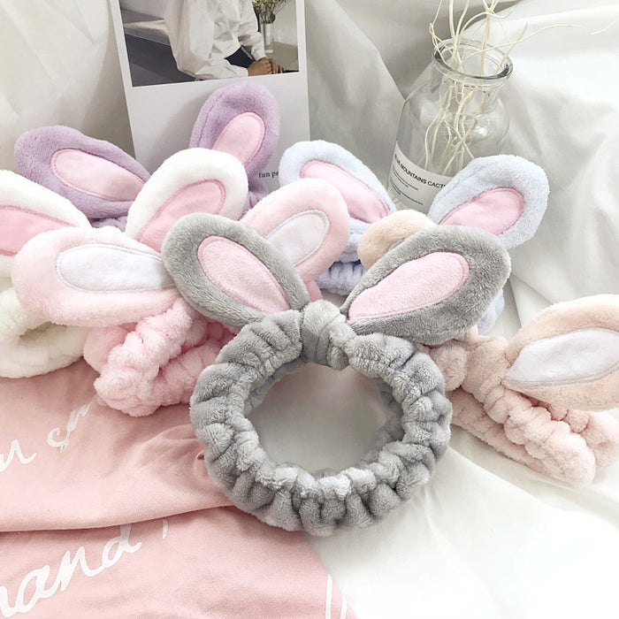 Wholesale 3D Rabbit Ears Face Wash Makeup Hairband JDC-HD-XYi001