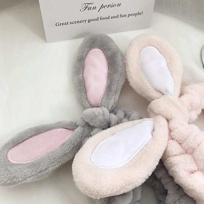 Wholesale 3D Rabbit Ears Face Wash Makeup Hairband JDC-HD-XYi001